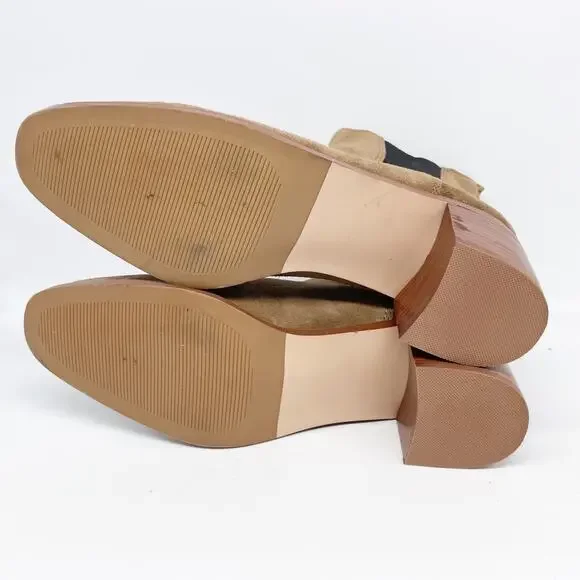 Steve Madden Women's Rhiannon Chelsea Boot Cognac Suede Size 10M - Picture 7 of 15